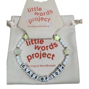 NWT Little Words Project Class Of 2024 Beaded Bracelet M/L